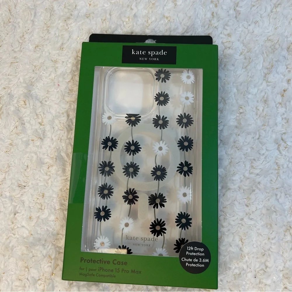 kate spade iphone 15 pro Max Protective Hard‎ Shell Case w MagSafe for Ap…